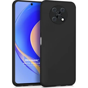 Matte Silicone Huawei Nova Y90 Kılıf Siyah