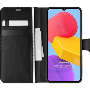Samsung Galaxy M13 Kılıf Delux Leather Wallet Siyah