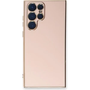 Samsung Galaxy S22 Ultra Kılıf Olive Plated Pembe