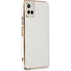 Vivo Y21 Kılıf Olive Plated Beyaz