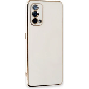 Oppo A74 4g Kılıf Olive Plated Beyaz