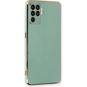 Oppo Reno 5 Lite Kılıf Olive Plated Yeşil