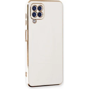 Samsung Galaxy M32 4g Kılıf Olive Plated Beyaz