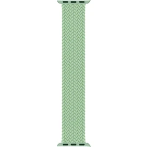 Apple Watch Ultra Kordon, (Large Size, 160MM) Braided Solo Loop Band Açık Yeşil