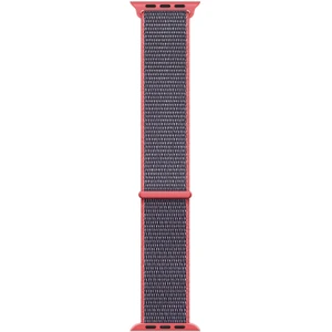 Apple Watch Se 2022 40MM Hasırlı Kordon Woven Sport Loop Koyu Pembe