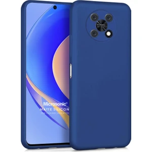 Matte Silicone Huawei Nova Y90 Kılıf Lacivert
