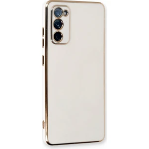 Samsung Galaxy S20 Fe Kılıf Olive Plated Beyaz