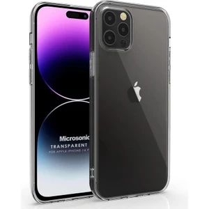 Apple iPhone 14 Pro Max Kılıf Transparent Soft Beyaz