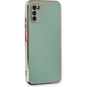 Samsung Galaxy A03S Kılıf Olive Plated Yeşil