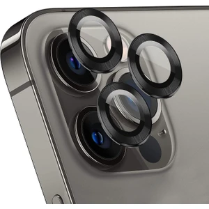 Apple iPhone 14 Pro Max Tekli Kamera Lens Koruma Camı Siyah