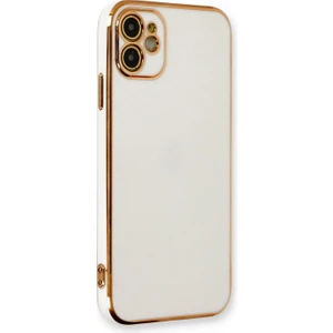 Apple iPhone 12 Kılıf Olive Plated Beyaz
