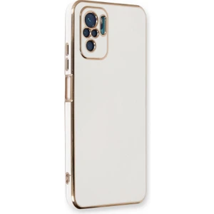 Xiaomi Redmi Note 10S Kılıf Olive Plated Beyaz