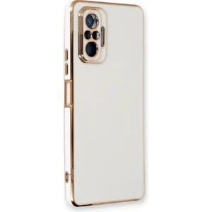 Xiaomi Redmi Note 10 Pro Max Kılıf Olive Plated Beyaz