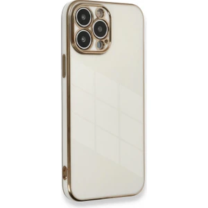Apple iPhone 12 Pro Max Kılıf Olive Plated Beyaz