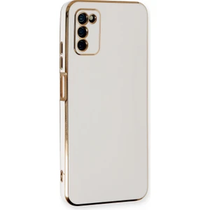 Samsung Galaxy A03S Kılıf Olive Plated Beyaz