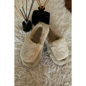 Renkli Butik Ekstra Yumuşak Tüylü Düz Terlik
