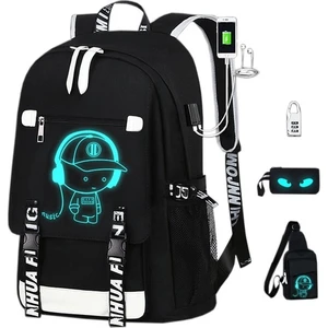 Bliss Sports 4 Parça USB Şarj Portlu Sırt Çantası Seti (Yurt Dışından)