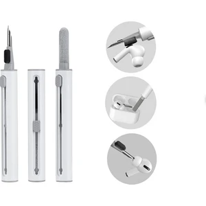 Fırçalı Bluetooth Kulaklık Temizleme Aparatı, Airpods Temizleme Kiti, Kablosuz Kulaklık Temizleme Aparatı