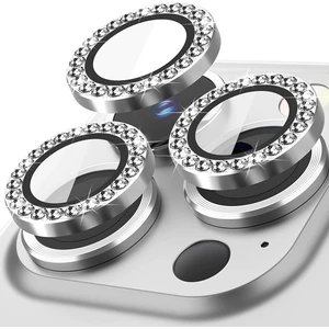 M.TK Moveteck Iphone 14 Pro Max ve Iphone 14 Pro Uyumlu Kamera Koruyucu Lens Elmas Taşlı Kamera Lens Kılıf