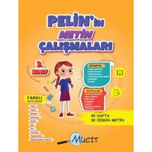 Mucit Yayınları 3. Sınıf Pelin ile Metin Çalışmaları