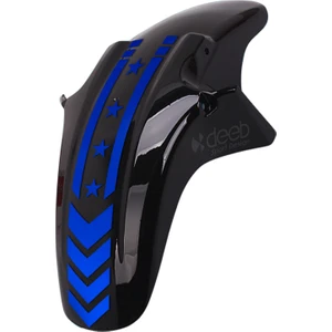 Motosiklet Çamurluk Yıldız Sticker Universal Mavi Reklektif - 2 Adet