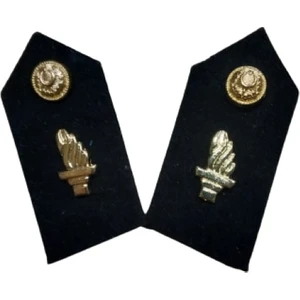 Kara Kuvvetleri Siyah Renk Subay Personel Harici Yaka Spolet