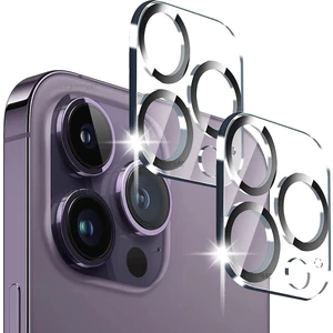 M.TK Moveteck Apple Iphone 14 Pro Kamera Lens Camı Şeffaf 9h Temperli Tam Kaplar Koruyucu Lens Kılıf