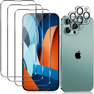 M.TK Moveteck Apple Iphone 14 Pro Uyumlu 2in1 Set Ekran Koruyucu Cam ve Lens Koruyucu Cam 9h Temperli