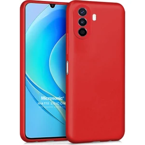 Matte Silicone Huawei Nova Y70 Kılıf Kırmızı