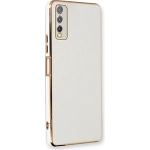 Vivo Y20S Kılıf Olive Plated Beyaz