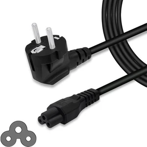 Laptop Adaptörü Şarj Elektrik Kablosu 3'lü - Yonca Power Kablosu - Güç Aktarım ve Iletim Kablosu