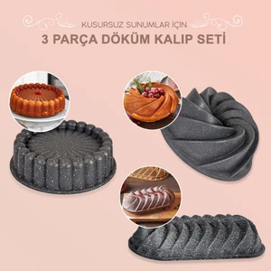 3'lü Kek Kalıbı