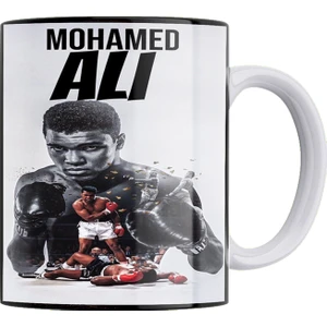 Muhammed Ali Çift Taraflı Baskılı Porselen Kupa
