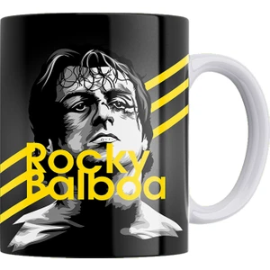 Rocky Balboa Çift Taraflı Baskılı Porselen Kupa