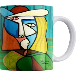 Picasso Çift Taraflı Baskılı Porselen Kupa