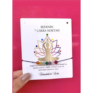 Atelier Çağla 7 Çakra Doğal Taş Bileklik Yedi Enerji Merkezi Çakralar