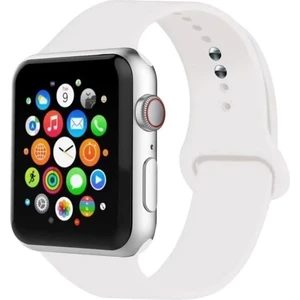 Apple Watch 1.2.3.4.5.6.7. Nesil Uyumlu 42 / 44 / 45  mm Uyumlu Spor Silikon Kordon