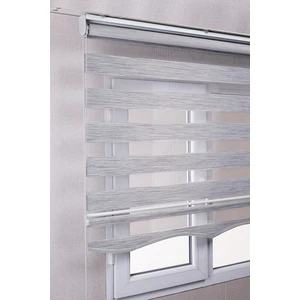 Bizden Perde Etekli Gri Bambu Kaliteli Güneşlik Stor Perde