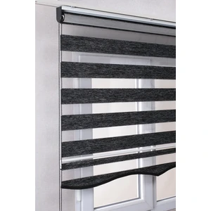 Bizden Perde Etekli Antrasit Bambu Kaliteli Güneşlik Stor Perde