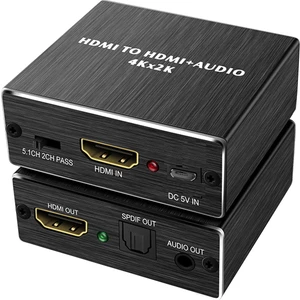 HDMI Ses Ayırıcı HDMI To HDMI + 3.5mm Audio + Optik Spdıf Out HDMI Ses Dönüştürücü Audio Extractor