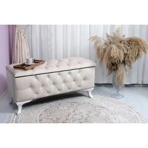 Lüks Sandıklı Chester Puf Bench Ayakucu Koltuk 110 cm