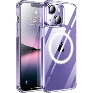 Novstrap Apple iPhone 14 Plus Magsafe Uyumlu Kılıf 6.7 Inç Şeffaf Magsafe Kamera Korumalı Kapak