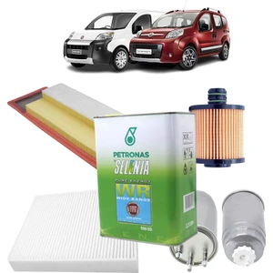 Fiat Fiorino 4plus Filtre Bakım Seti Euro 5 1.3 Jtd Multijet Selenia Petronas Yağlı 2010-2016 KİT1452D
