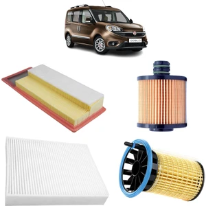 Fiat Doblo 95 Beygir Euro 5 4lü Filtre Bakım Seti 1.3 D Multijet 2016 Sonrası KİT1476B