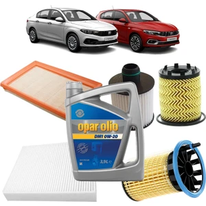 Fiat Egea 4plus Filtre Bakım Seti 1.3 D Euro 6 Multijet Opar Olio Yağlı 2015 Sonrası KİT1422D