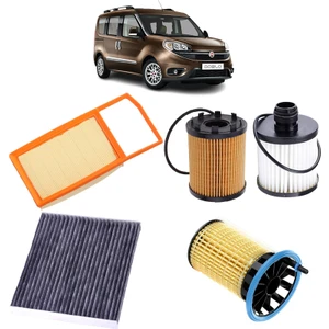 Fiat Doblo 95 Beygir Euro 6 4lü Karbon Filtre Bakım Seti 1.3 D Multijet 2016 Sonrası KİT1479F