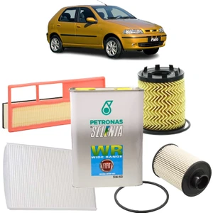 Fiat Palio 4plus Filtre Bakım Seti 1.3 Jtd Multijet Selenia Petronas Yağlı 2003-2012 KİT1529D