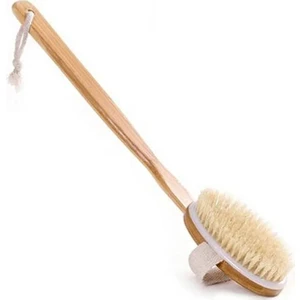 Doğal At Kılı Banyo Sırt Kesesi Uzun Sökülebilir Saplı Yumuşak