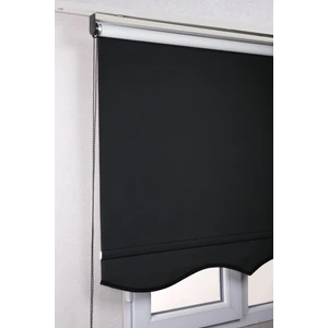 Bizden Perde Etekli Siyah Blackout Kaliteli Güneşlik Stor Perde