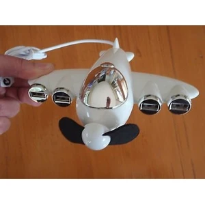 Hit Teknoloji Masa Üstü Mini Vantilatör Uçak USB Çoklayıcı